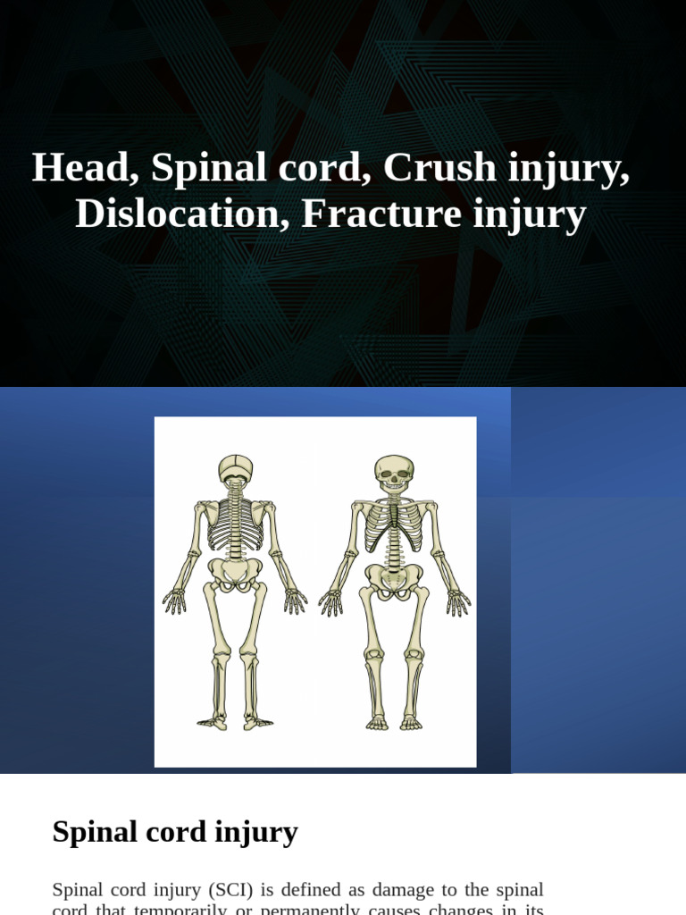 First Aid for Spinal and Head Injuries | PDF | Spinal Cord Injury ...