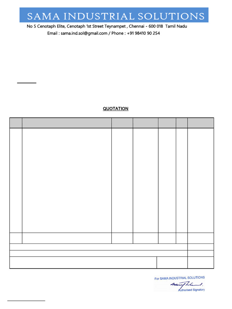 Quotation for Test & Measurement System | PDF | Telecommunications ...