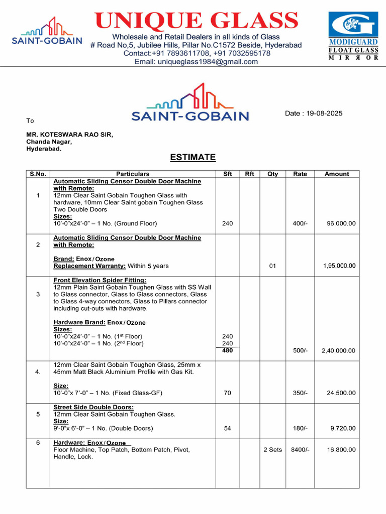 Revise Quotation Koteshwar Rao Sir | PDF