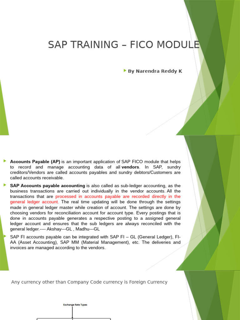 SAP FICO Training: Accounts Payable Guide | PDF