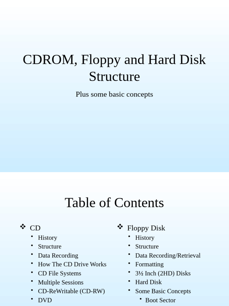 CD-ROM Capacity and Structure Overview | PDF | Dvd | Compact Disc