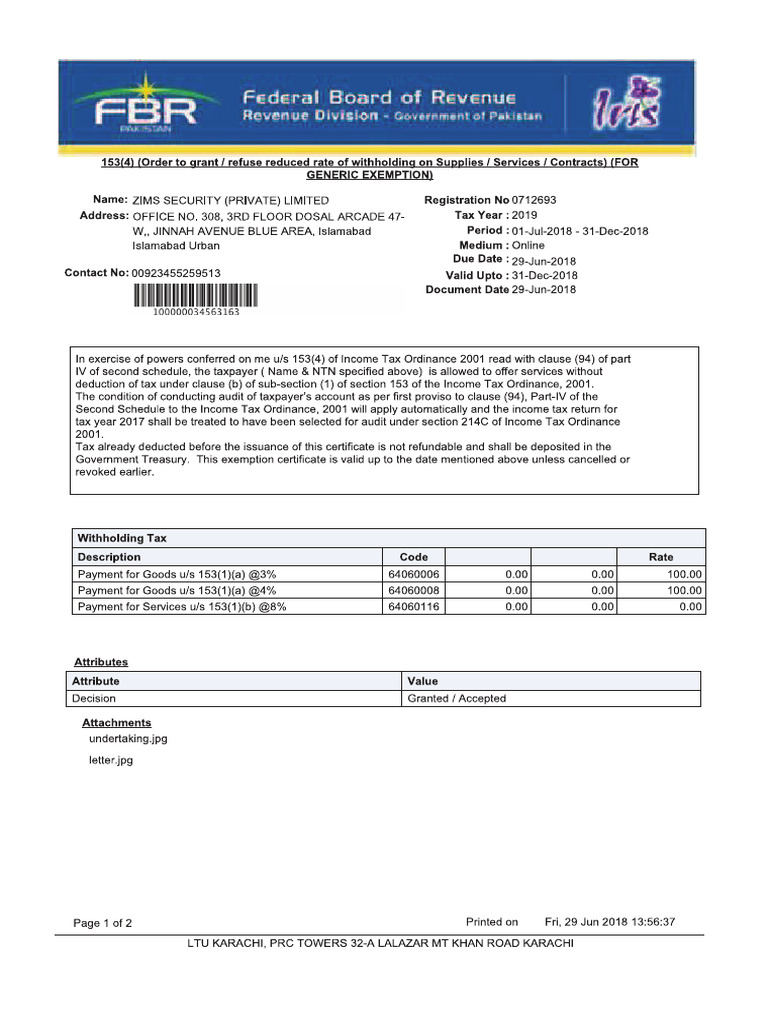 ZIMS Security Jul Dec 18 | PDF