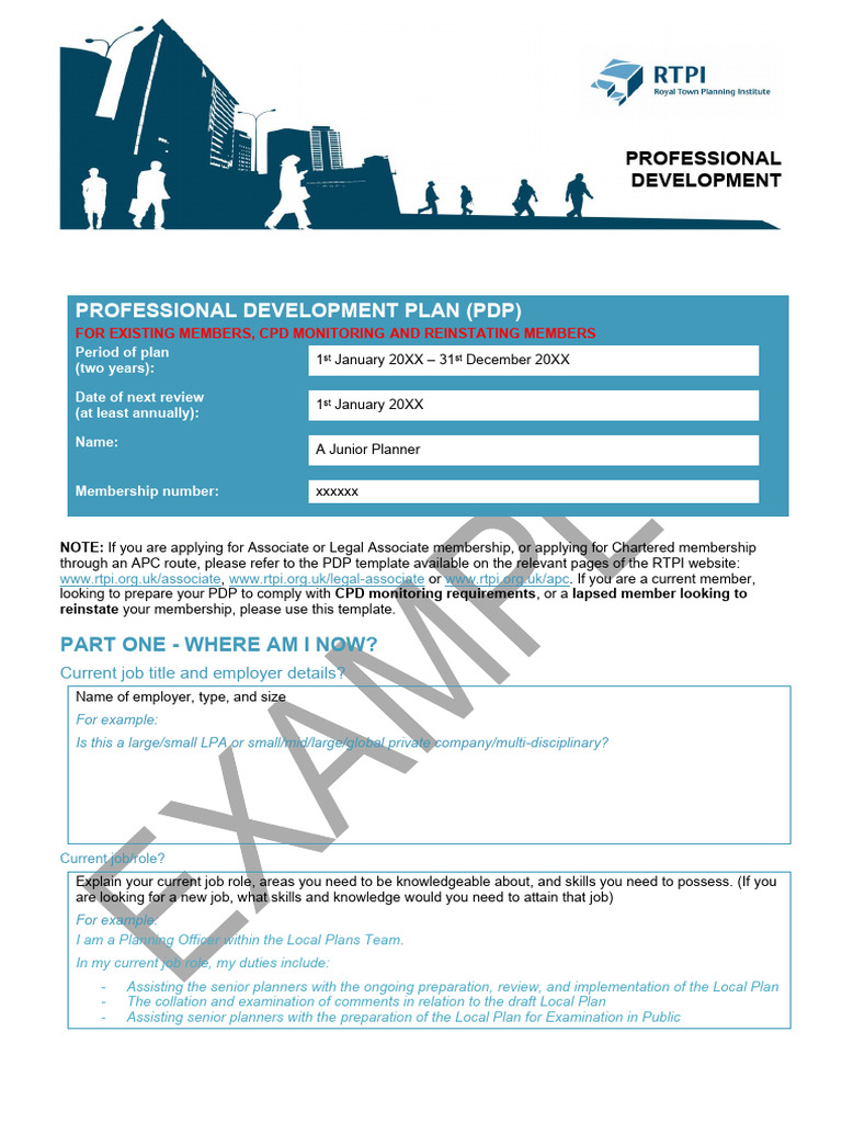 PDP Example Junior Planner Jan 24 (Dragged) | PDF