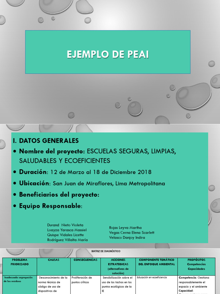 Proyecto Escuelas Ecoeficientes 2018 | PDF | Entorno natural ...
