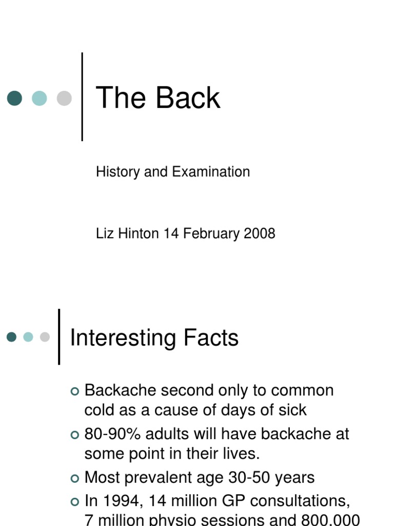Back Pain Assessment and Red Flags | PDF