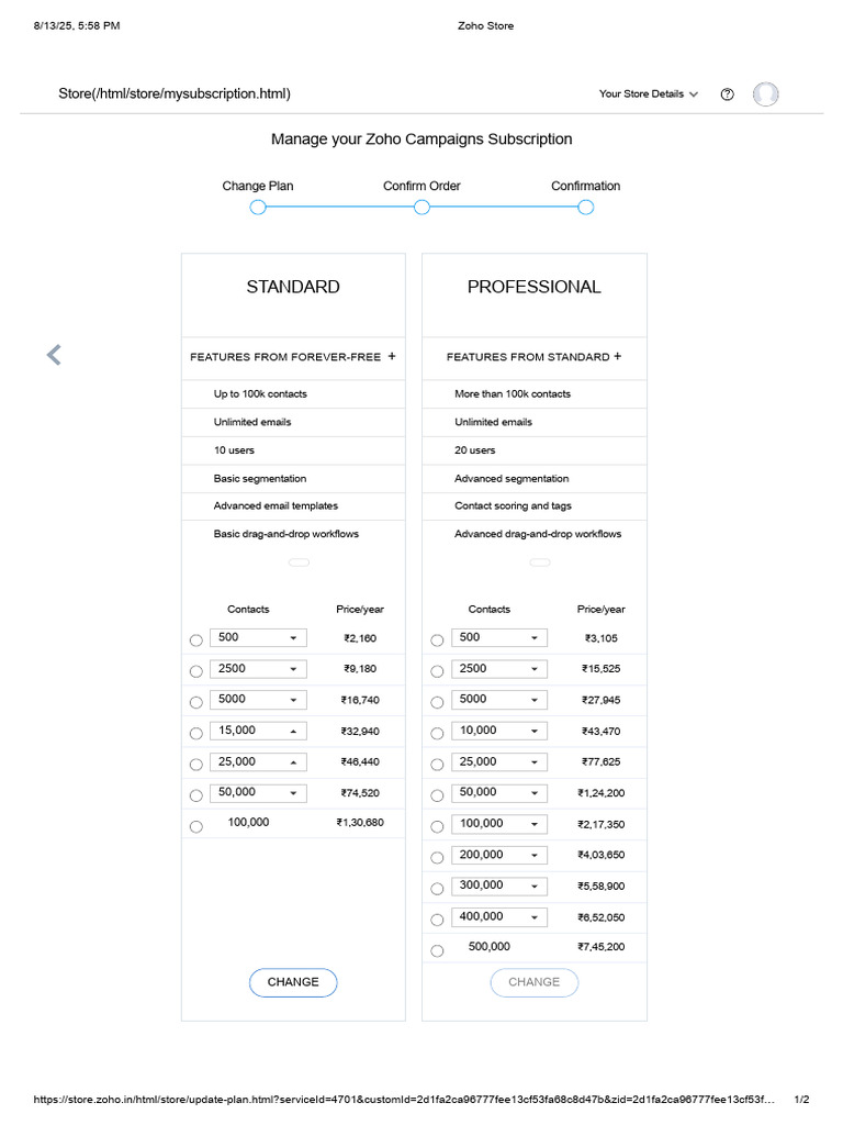 Manage Zoho Campaigns Subscription | PDF | Software | Computing