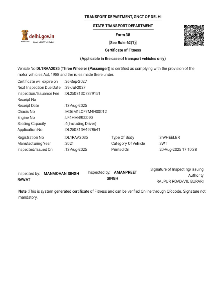 Vahan - Parivahan.gov - in Vahanservice Vahan Ui Onlineservice Form ...