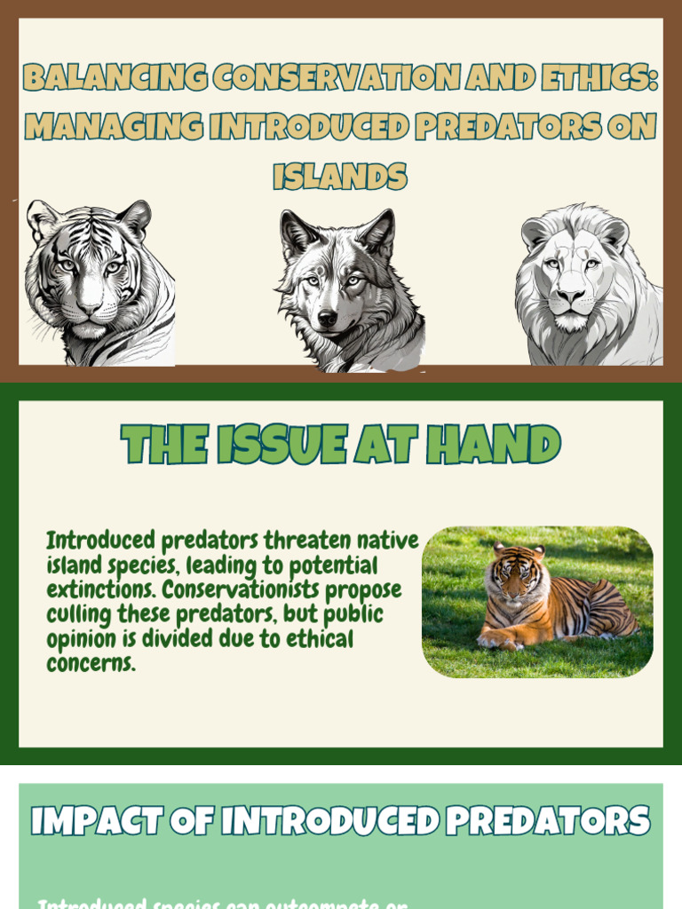 Managing Introduced Predators Ethically | PDF | Conservation Biology ...