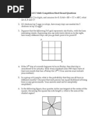 2009 AUC Math Competition Short Round Questions