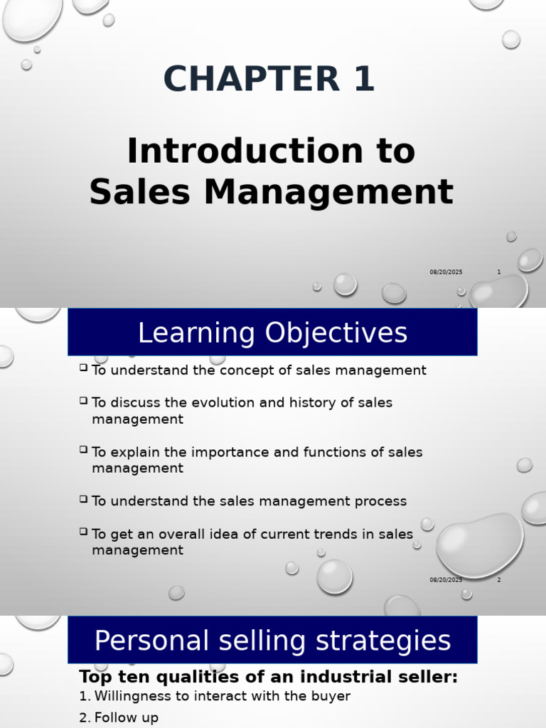 Sales Management: Concepts and Trends | PDF | Sales | Marketing