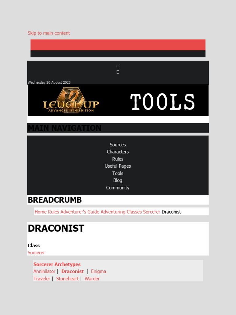 Draconist - Level Up | PDF