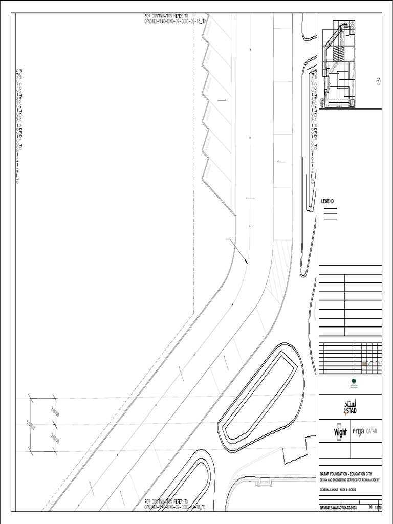 General Layout of Roads for Renad Academy | PDF