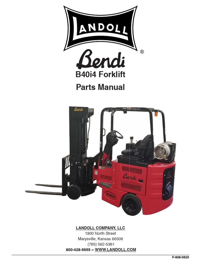 Bendi B40i4-5 PM F-909-0620 | PDF | Vehicle Technology | Manufactured Goods