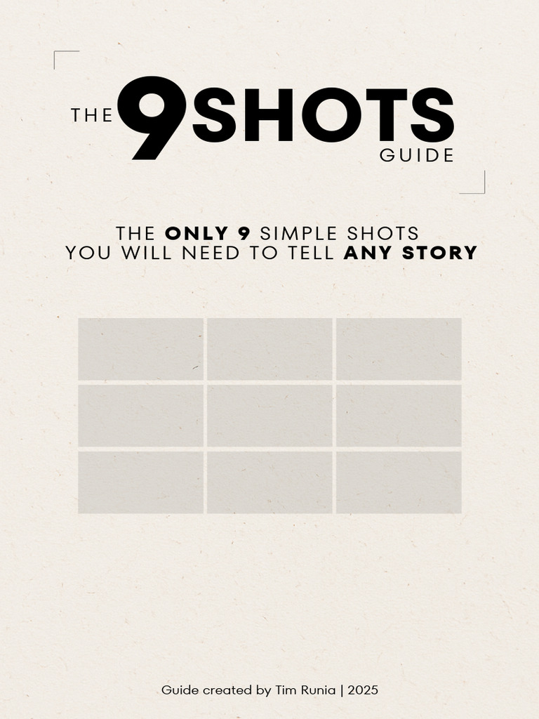 The 9 Essential Film Shot Types | PDF
