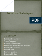 Interview Techniques