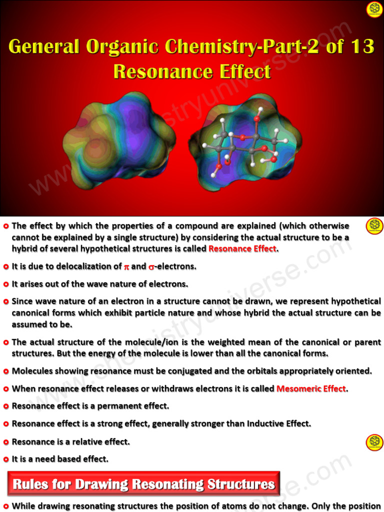 Understanding the Resonance Effect | PDF | Chemical Bond | Covalent Bond