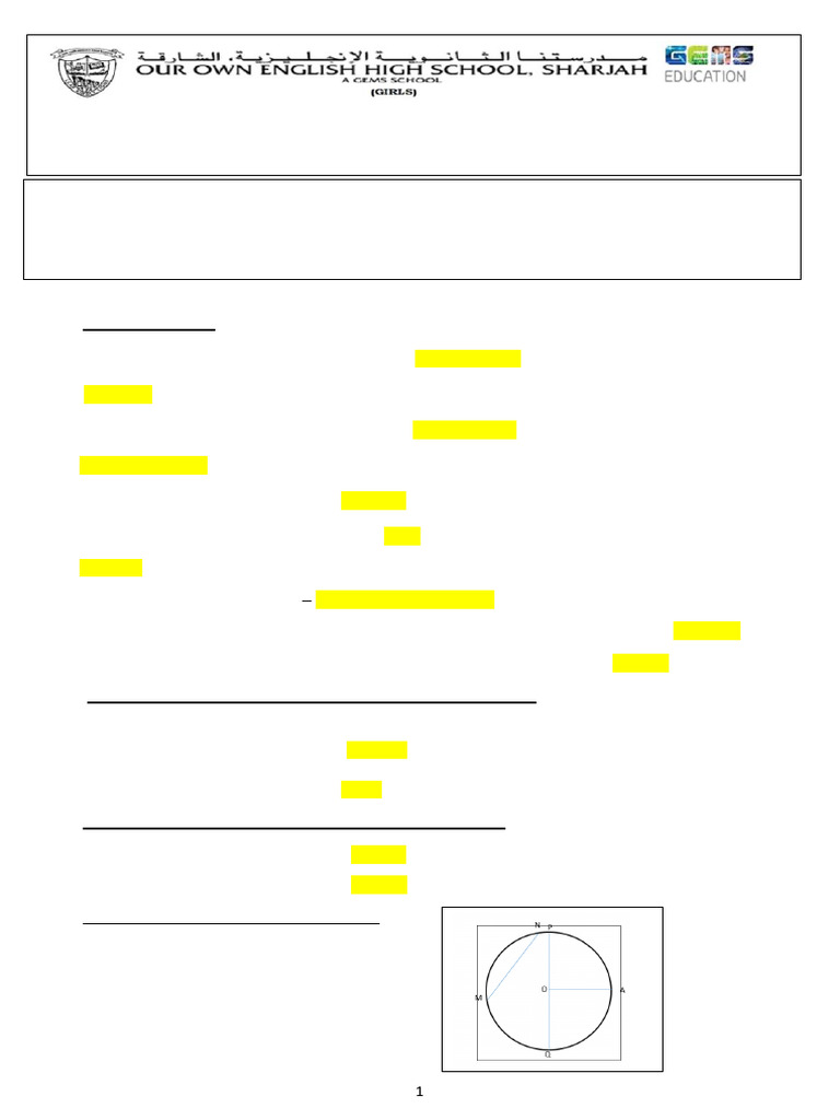 Grade 4_Math_ PT2- Revision Worksheet Answer Key 2024-25 2 | PDF ...