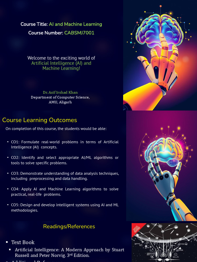 AI and Machine Learning Course Overview | PDF | Intelligence (AI ...