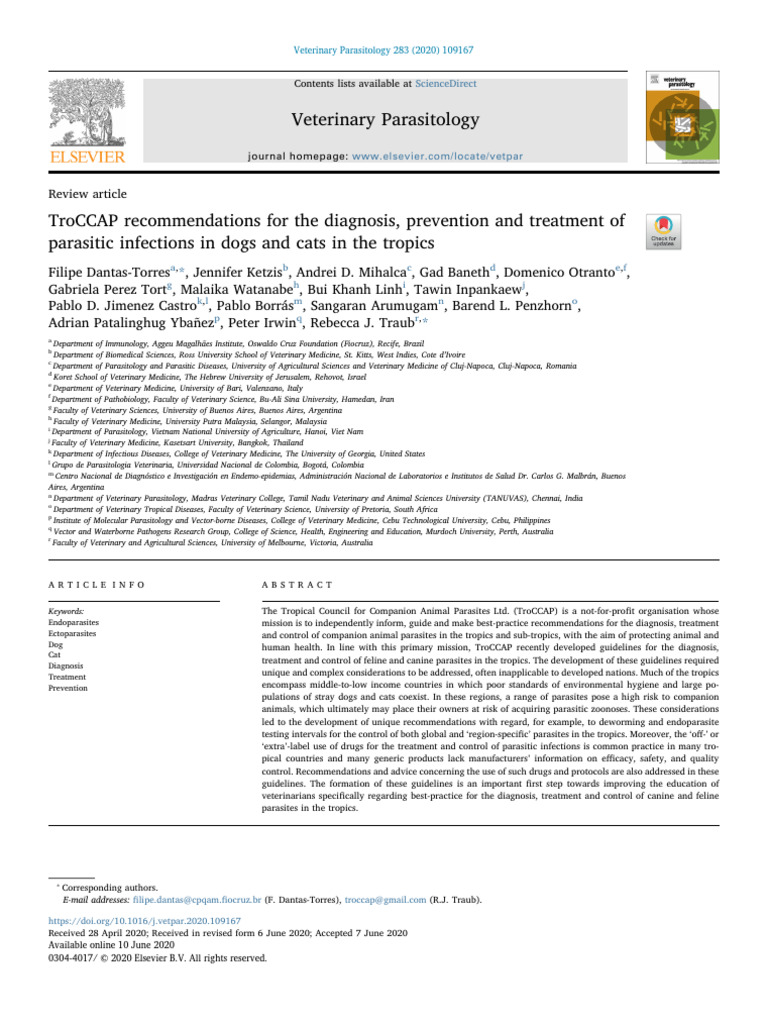 BUENO. TroCCAP Recommendations For The Diagnosis, Prevention and ...