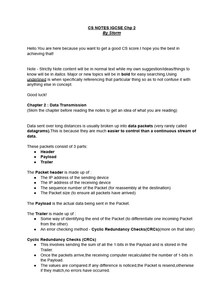 CS Notes Igcse CHP2 | PDF | Usb | Key (Cryptography)