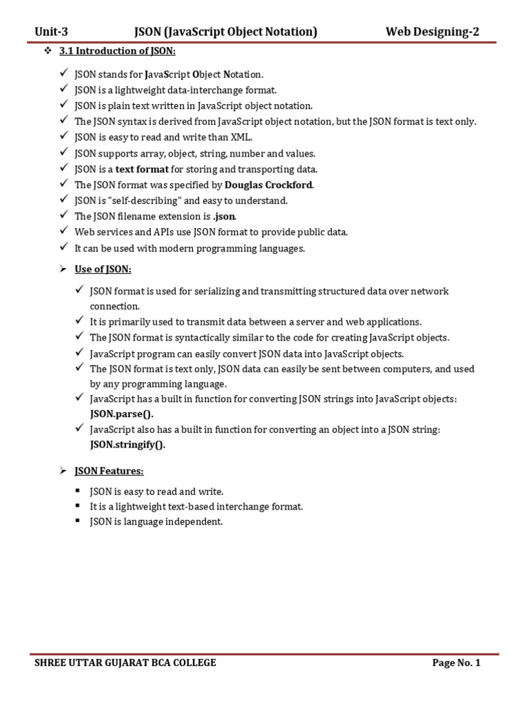 Understanding JSON: Definition and Uses | PDF | Json | Xml