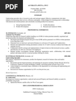 Download Underwriting Specialist Casualty Insurance in Phoenix AZ Resume Alveratta Petta by AlverattaPetta SN90405554 doc pdf