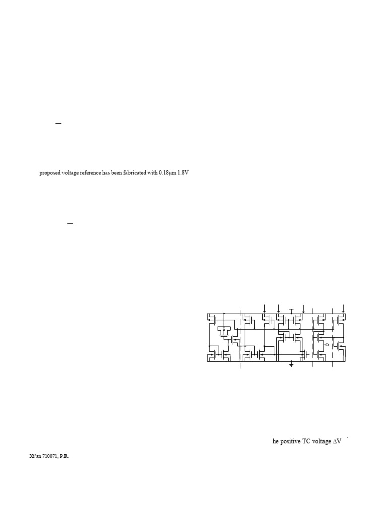 Low-Power CMOS Voltage Reference Design | PDF | Electronics ...