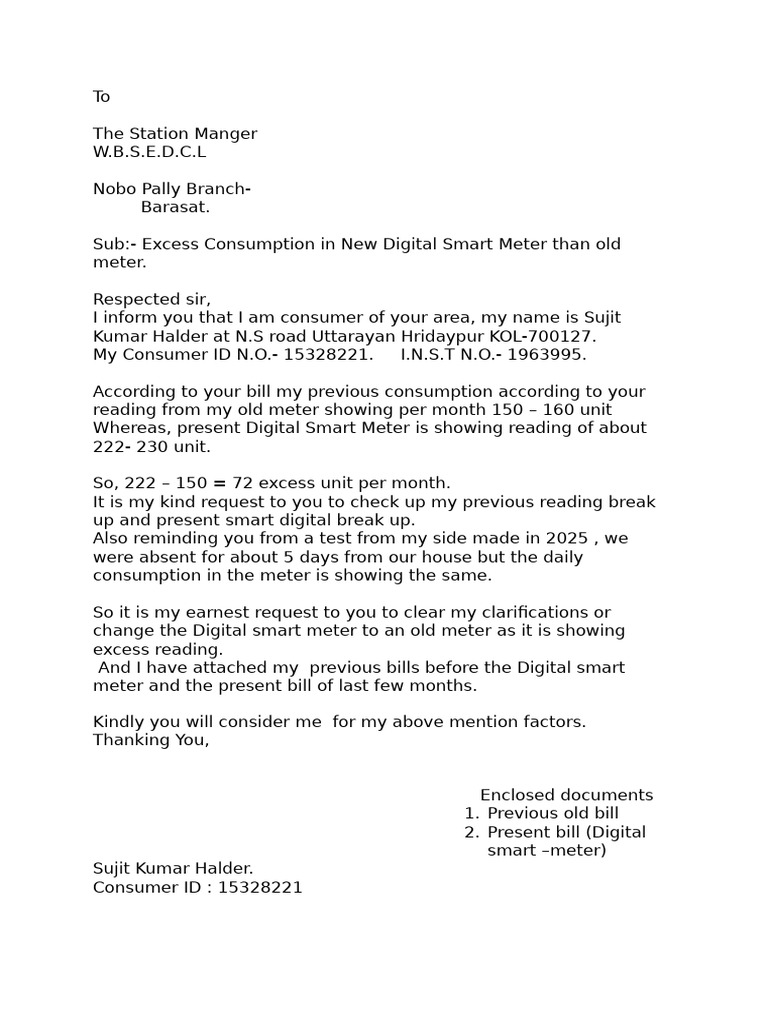 Discrepancy in Smart Meter Readings | PDF