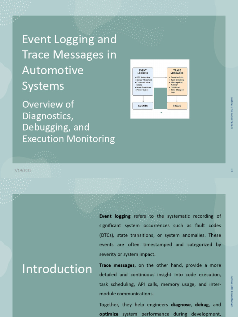Basics of Event Logging and Trace Messages With Example Macros | PDF ...