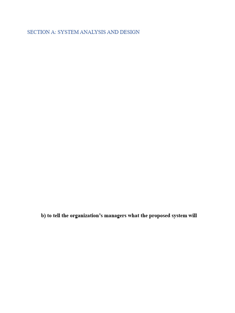 System Analysis and Design MCQs Guide | PDF | Operating System ...