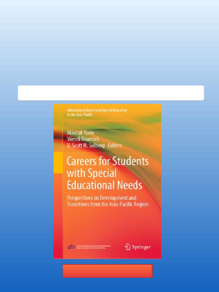 Careers For Students With Special Educational Needs Perspectives On ...