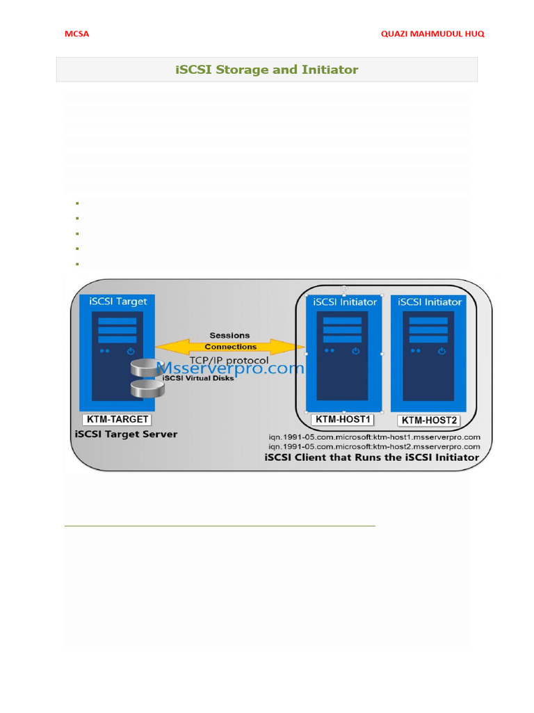 Configuring iSCSI on Windows Server 2016 | PDF | Hyper V | Server ...
