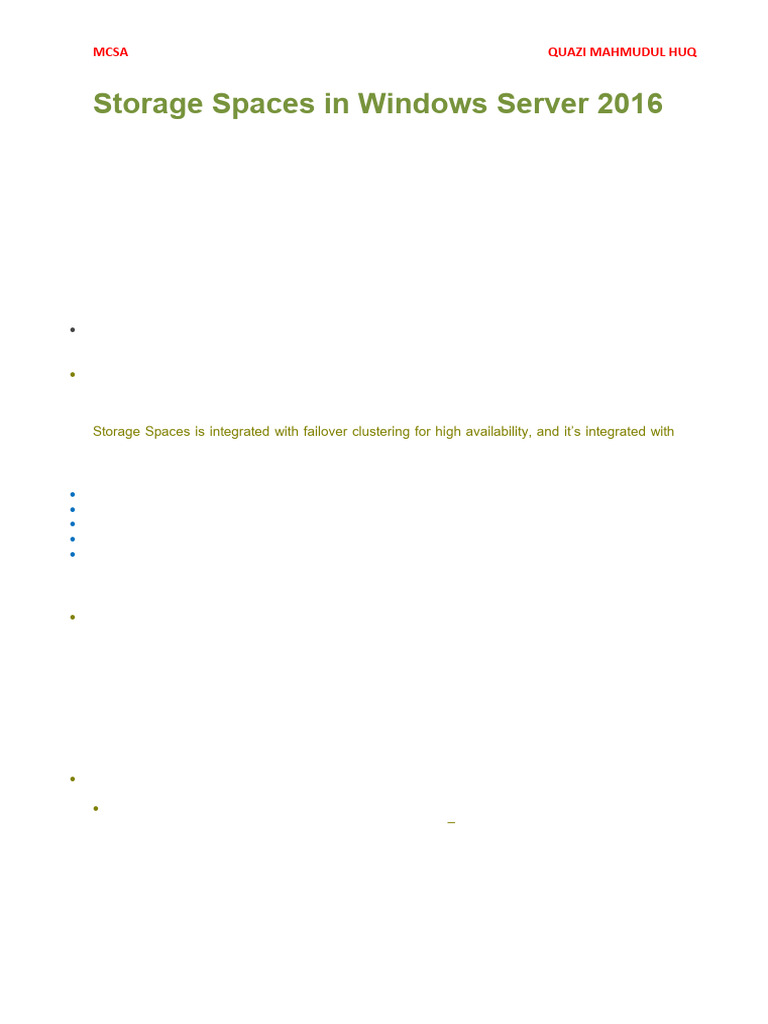 Storage Spaces in Windows Server | PDF | Solid State Drive | Hard Disk ...