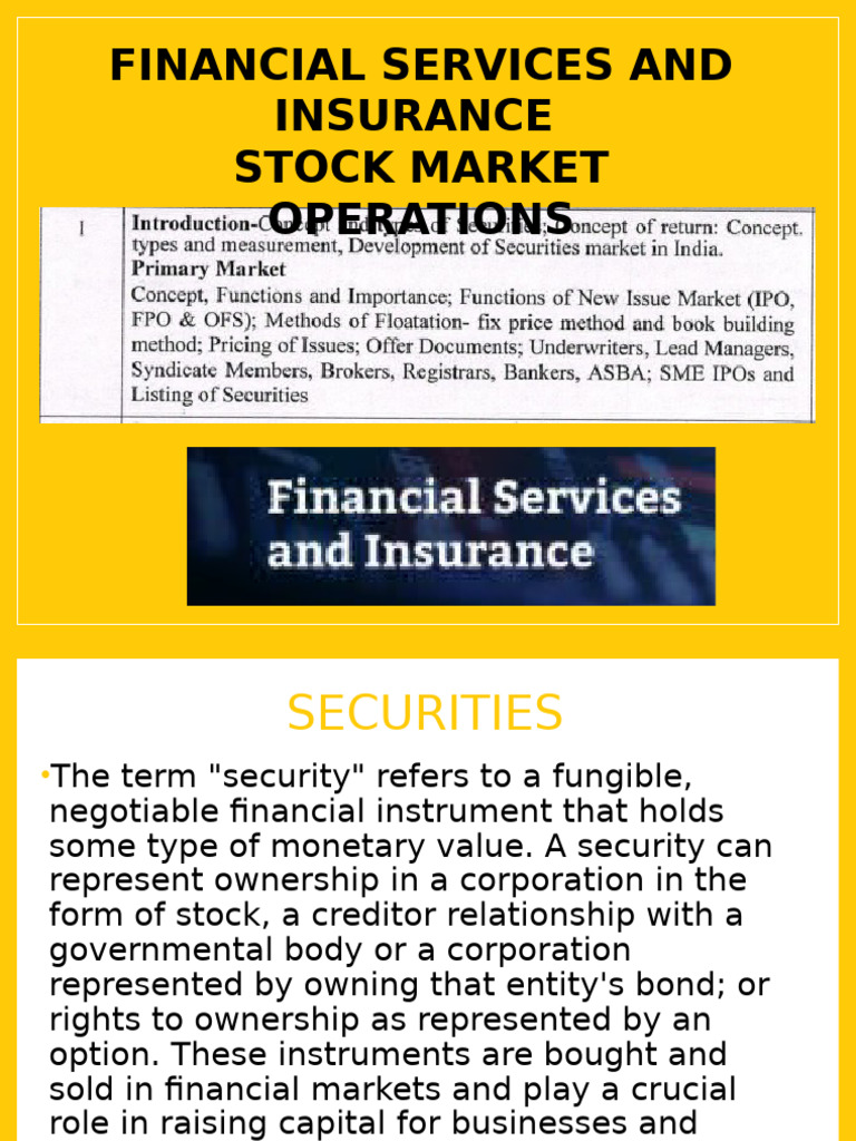 Types of Financial Securities Explained | PDF | Option (Finance ...
