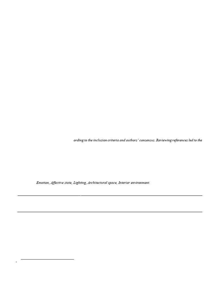 Impact of Lighting on Emotions in Interiors | PDF | Emotions ...