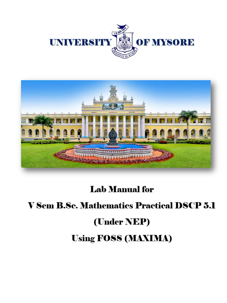 VTU Maths Lab Manual: 1st Sem | PDF | Interval (Mathematics ...