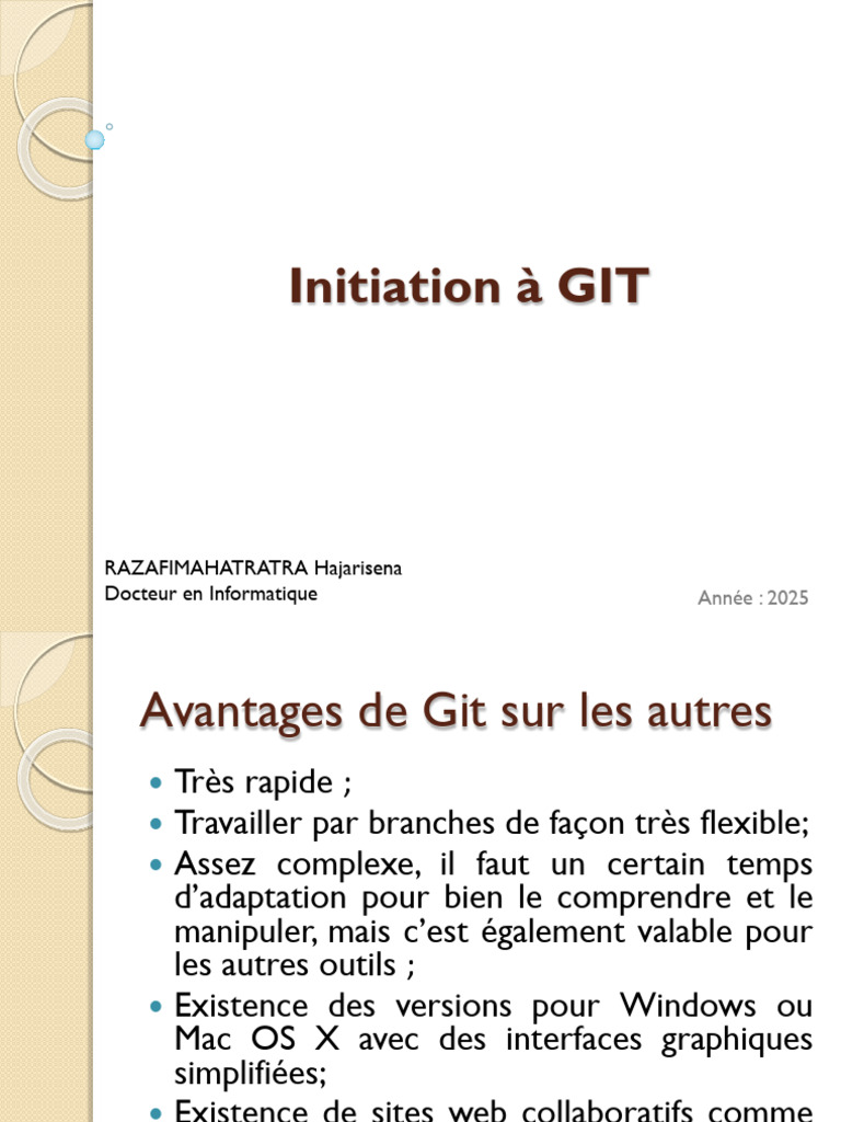 Guide complet sur Git et ses fonctionnalités | PDF | Informatique ...