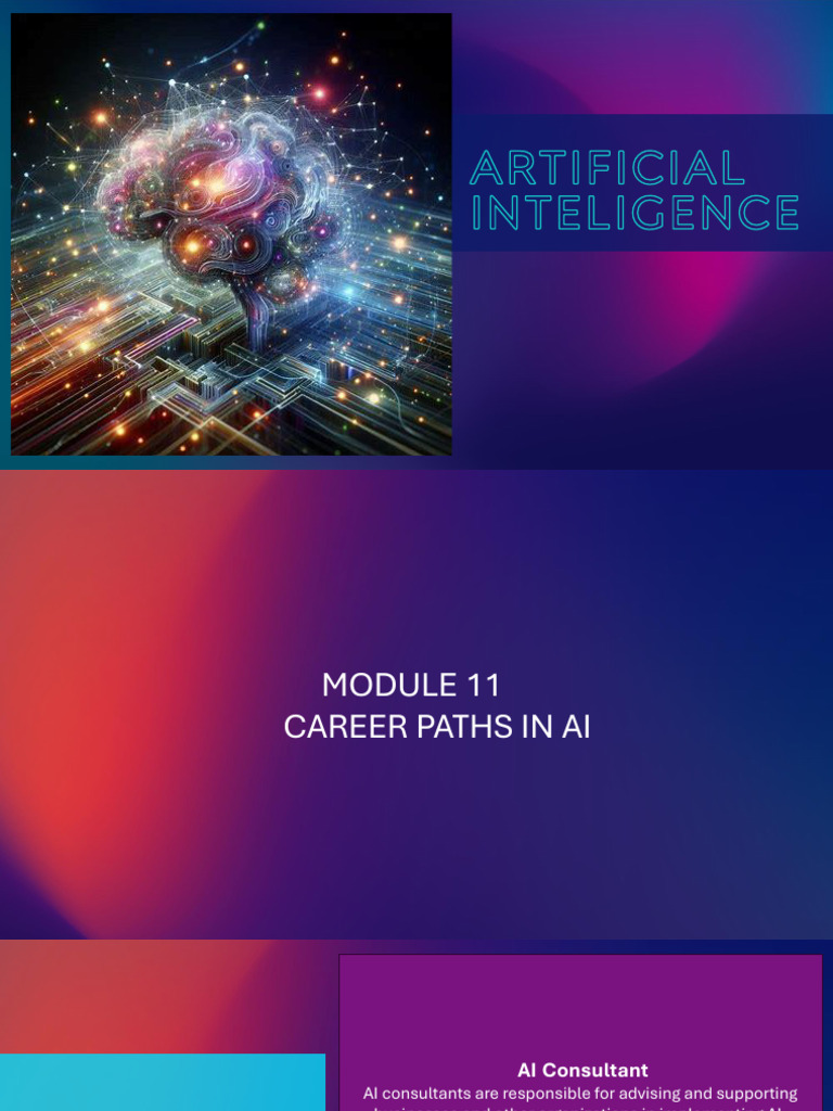 Module+11+ +Career+Paths+in+AI | PDF | Artificial Intelligence ...