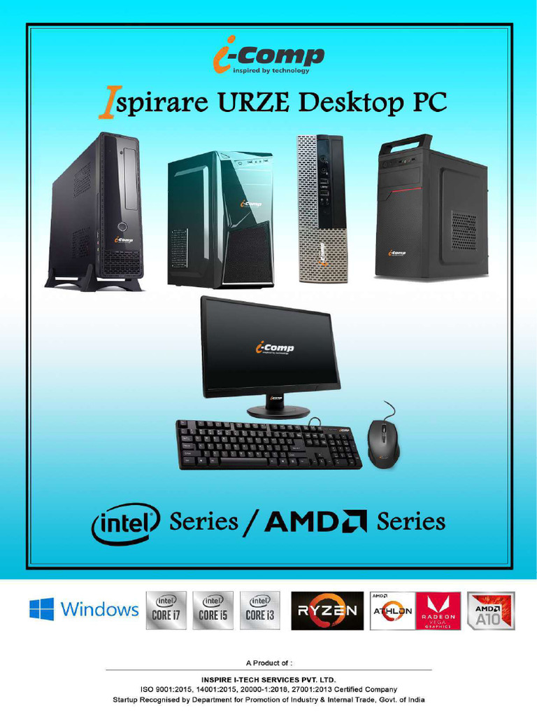 I-comp Desktop Pc Data Sheet | PDF | Intel | Computer Architecture