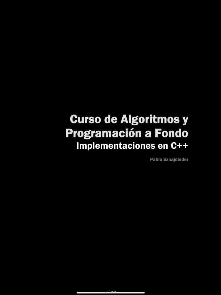 Libro C++ - Modo Oscuro | PDF | Algoritmos | Programación de computadoras