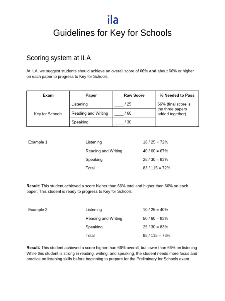 Guidelines For Key For Schools | PDF