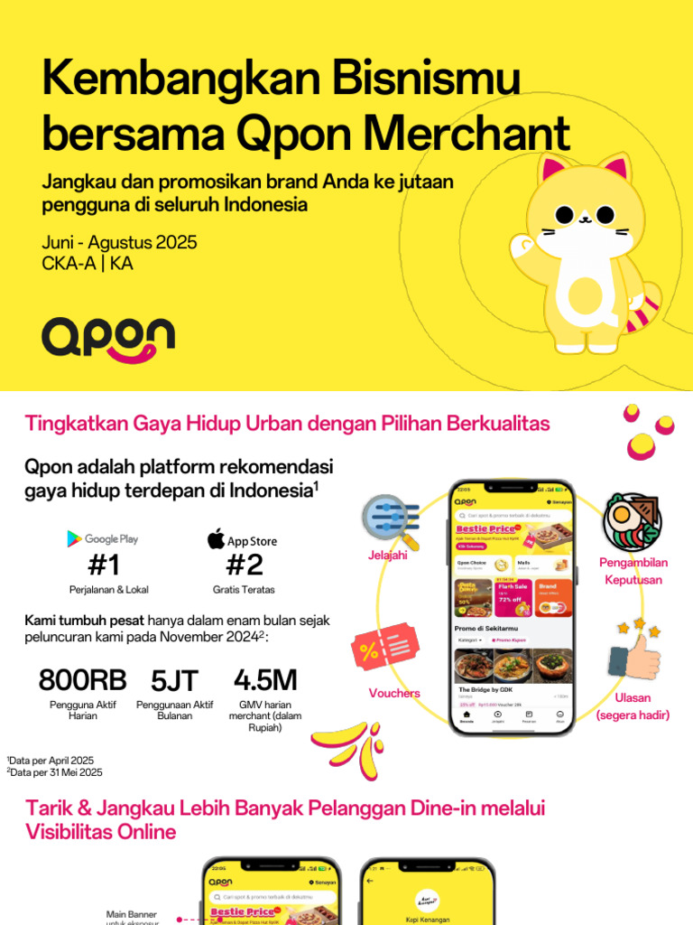 Panduan Lengkap Qpon untuk Merchant | PDF