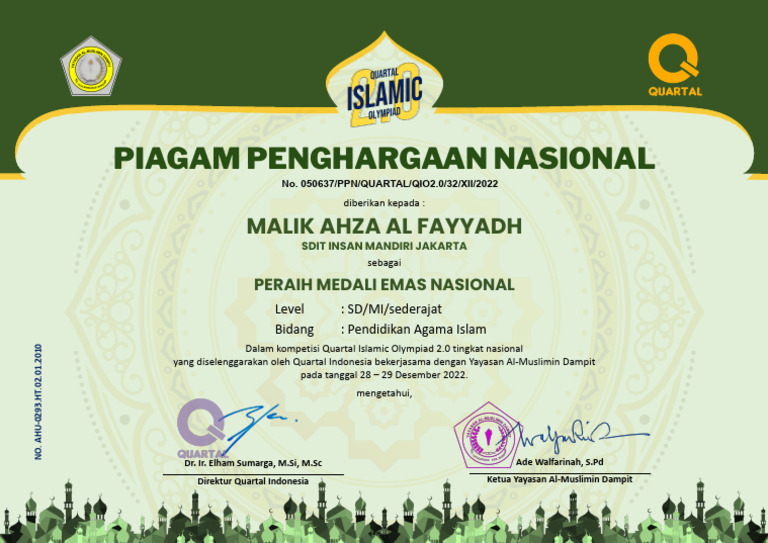 Malik Ahza Al Fayyadh - Pendidikan Agama Islam | PDF