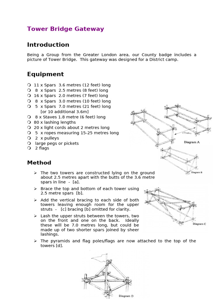 Tower Bridge Gateway Construction Guide | PDF