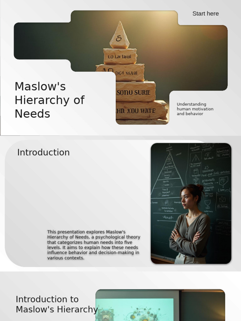 Maslow's Hierarchy of Needs | PDF | Motivational | Motivation