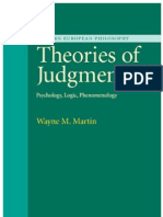 (Wayne Martin Theories of Judgment Psychology