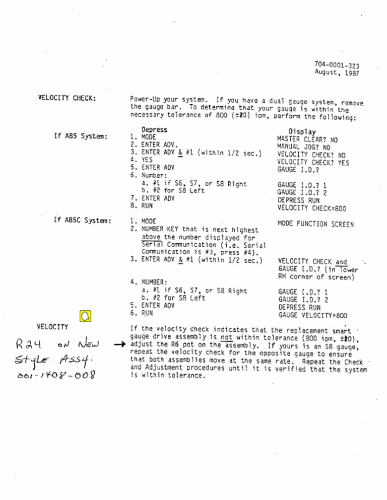Velocity Check AB5 5C | PDF