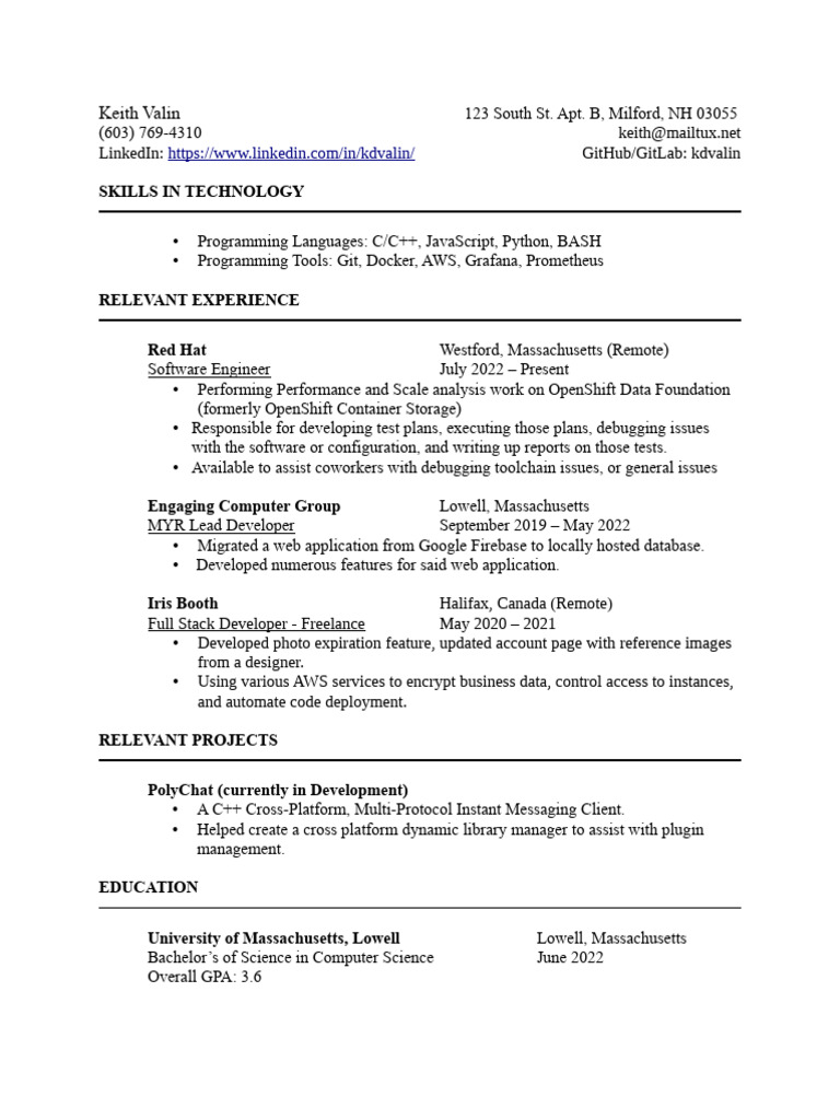 Resume PDF | PDF