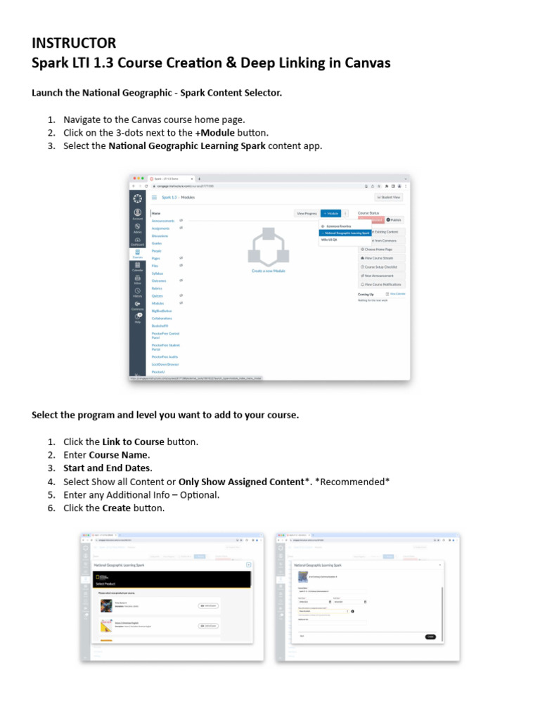 Create & Link Spark Content in Canvas | PDF | Computing Platforms ...