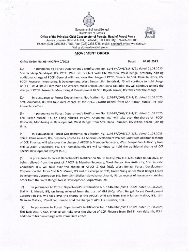 Movement Order | PDF